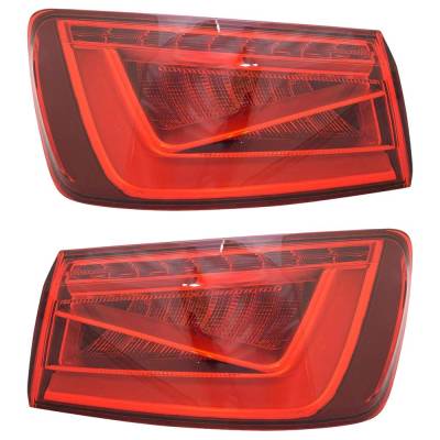 Rareelectrical - New Pair Of Tail Lights Compatible With Audi A3 S3 1.8L 2.0L 2015 2016 By Part Numbers 8V5 945 095 C - Image 2