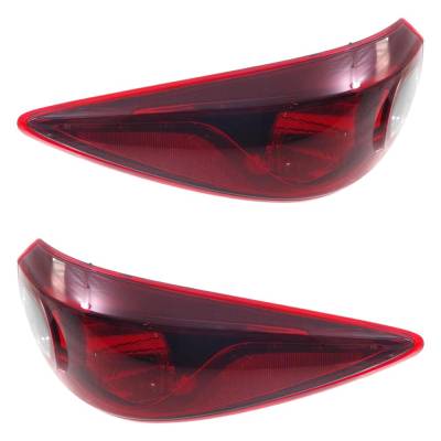 Rareelectrical - New Pair Of Tail Lights Compatible With Mazda 3 2.5L 2014 2015 By Part Numbers Bjt1-51-160A - Image 1