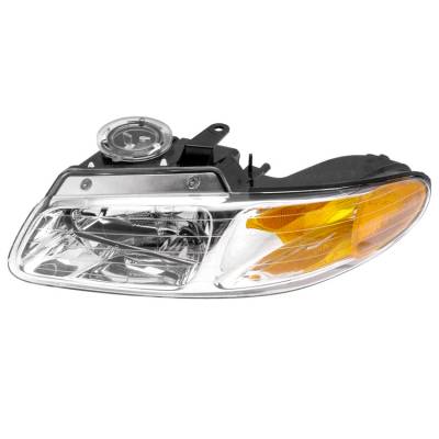 Rareelectrical - New Left Halogen Headlight Compatible With Plymouth Grand Voyager Base Se Mini Van 2000 By Part - Image 2