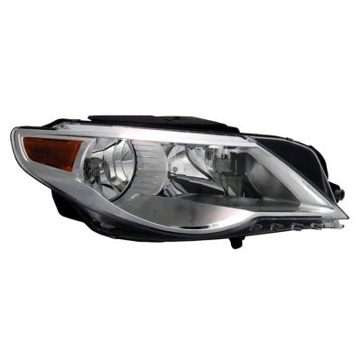 Rareelectrical - New Passengers Halogen Headlight Compatible With Volkswagen Cc R-Line Sedan 2009-2012 By Part Number - Image 2