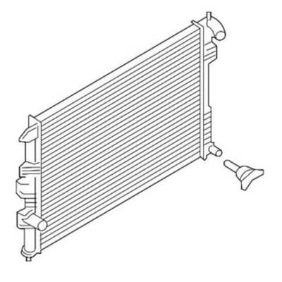 Rareelectrical - New Radiator Compatible With Ford Explorer 2.3L Turbo 2016 Fo3010343 Fb5z 8005 C Fb5z-8005-C - Image 1