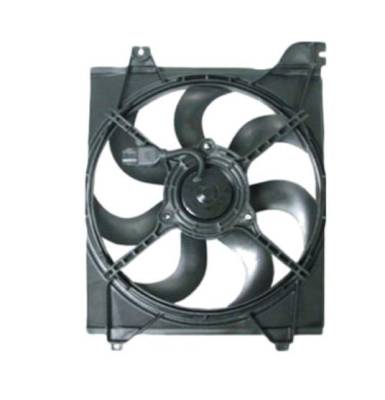 New Front Left Engine Cooling Fan Assembly Compatible With 2006-07 Kia Rio Sedan 253801G100