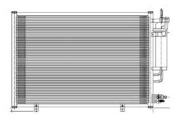 Rareelectrical - New Ac Condenser Compatible With 2011 2012 2013 Ford Fiesta Pfc Fo3030228 Be8z 19712 A Be8z 19712 A - Image 3