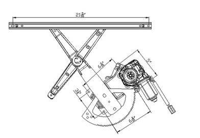 Rareelectrical - New Front Right Window Regulator Compatible With 97-01 Mercury Mountaineer Fo1351157 740-672 83125 - Image 2