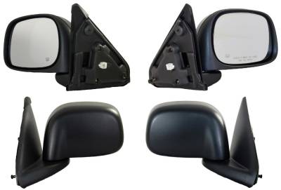 Rareelectrical - New Pair Of Side Mirror Compatible With Dodge Ram 1500 2500 Ch1320215 3345410L3efh 60106C - Image 2