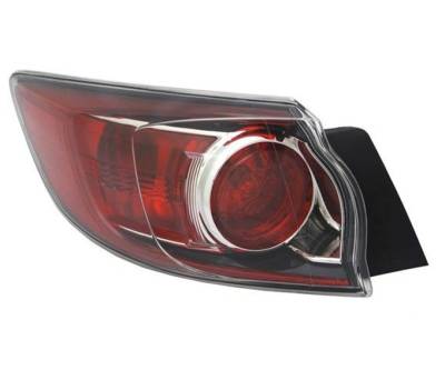 New Outer Left Tail Light Compatible With Mazda 3 Sport Hatchback 2012-2013 Bbn7-51-160D Ma2800147