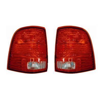 Rareelectrical - New Pair Of Tail Lights Compatible With Ford Explorer 2002 2003 2004 2005 By Part Numbers Fo2800159 - Image 2