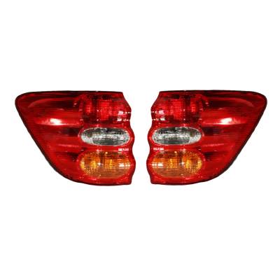 Rareelectrical - New Outer Tail Light Pair Compatible With Toyota Sequoia 2001 2002 81550-0C020 To2800149 815500C020 - Image 1