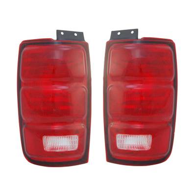 Rareelectrical - New Pair Of Tail Lights Compatible With Ford Expedition 1997 1998 1999 2000 2001 2002 By Part - Image 2