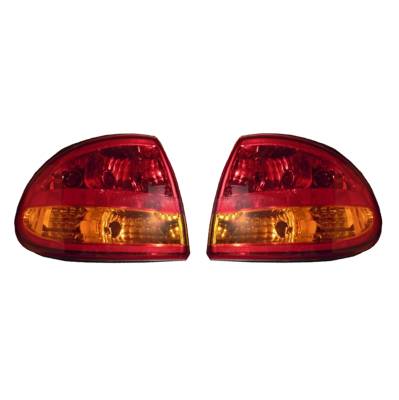 Rareelectrical - New Pair Of Tail Lights Compatible With Oldsmobile Alero 1999 2000 2001 2002 2003 2004 By Part - Image 1