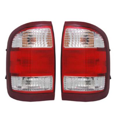 Rareelectrical - New Pair Of Tail Lights Compatible With Nissan Pathfinder 1999 2000 2001 2002 2003 2004 By Part - Image 1