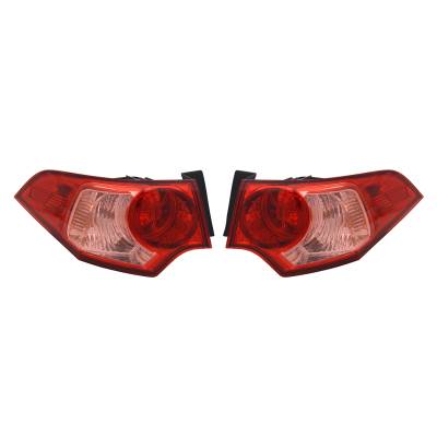Rareelectrical - New Pair Of Tail Lights Compatible With Acura Tsx Sedan 2011 2012 By Part Numbers Ac2805100 - Image 2