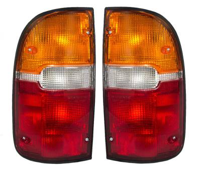 Rareelectrical - New Pair Of Tail Lights Compatible With Toyota Tacoma 1995 1996 1997 1998 1999 2000 By Part Numbers - Image 2