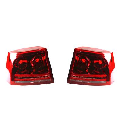 Rareelectrical - New Pair Of Tail Lights Compatible With Dodge Charger 2006 2007 2008 Ch2819105 Ch2818105 5174407Aa - Image 2