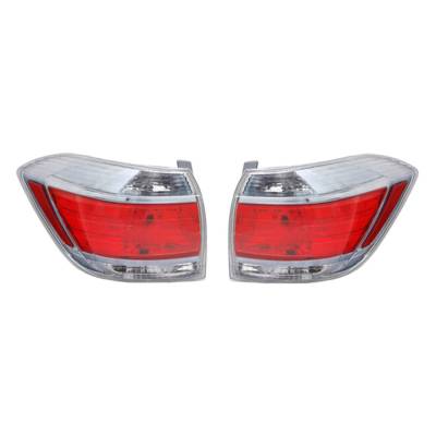 Rareelectrical - New Tail Light Pair Compatible With Toyota Highlander Hybrid 2011 2012 To2819149 81551-48270 - Image 2