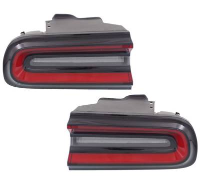 Rareelectrical - New Tail Light Pair Compatible With Dodge Challenger 2015 Ch2801207 Ch2800207 68174069Ac 68174068Ac - Image 2