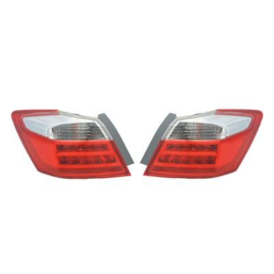 New Pair Of Tail Lights Compatible With Honda Accord Ex-L Touring Sedan 2013 2014 2015 By Part