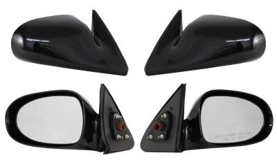 Rareelectrical - New Door Mirror Pair Compatible With Nissan 98-99 Altima Power W/O Heat Ni1320124 955-433 Ni1321124 - Image 2