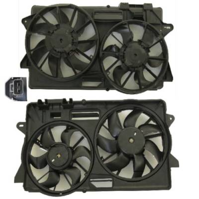 Rareelectrical - New Dual Fan Assembly Compatible With 2014 2015 Ford Mustang 2.3L Fr3z-8C607-B Fo3115204 - Image 3