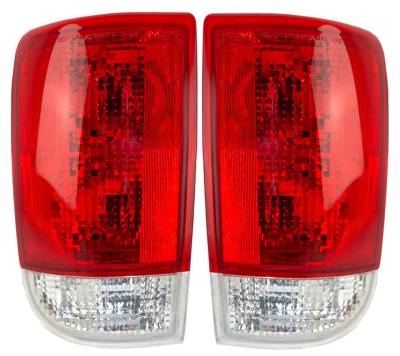 New Pair Of Tail Lights Compatible With Chevrolet C1500 K1500 Suburban Sport 95-99 19179679 15721390