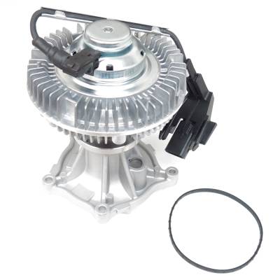 Rareelectrical - New Water Pump W/ Fan Clutch Fits Ford F250 F350 F450 F550 Super Duty 6.4L 2009 - Image 3