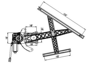 Rareelectrical - New Front Left Window Regulator Compatible With 99-04 Ford F-Series Fo1350151 741-848 83121 83121 - Image 1