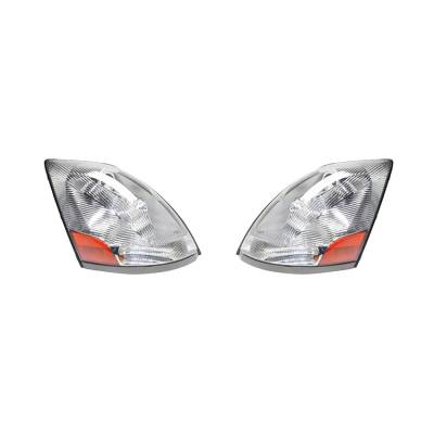 Rareelectrical - New Pair Of Headlight Fits Volvo Hd Vt Base Straight Truck 16.1L 06-12 82329590 - Image 3
