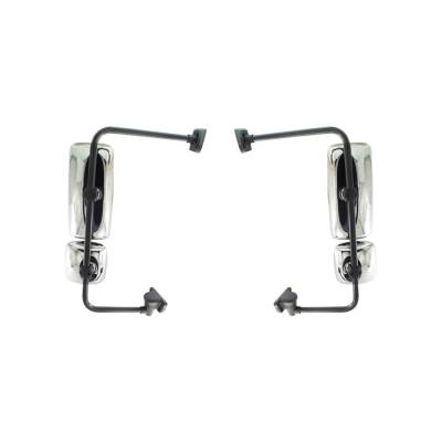 Rareelectrical - New Pair Of Door Mirrors Fits Freightliner Hd Columbia 120 2004-15 2016 With Arm - Image 2