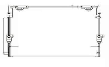 Rareelectrical - New Ac Condenser Compatible With Lexus 08-11 Lx570 Toyota 08-11 Land Cruiser W/Receiver/Dryer - Image 1