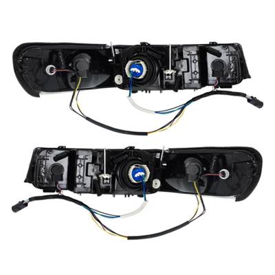 Rareelectrical - New Pair Of Halogen Headlights Compatible With Lincoln Town Car Base Limousine 1998 1999 By Part - Image 1