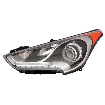 Rareelectrical - New Drivers Halogen Headlight Compatible With Hyundai Veloster Re:Flex Hatchback 2014 2015 By Part - Image 1