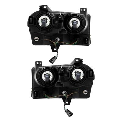 Rareelectrical - New Pair Of Headlight Compatible With Chrysler 300 Limited Sedan 3.5L V6 3497Cc 215Ci 2005 2007 By - Image 1