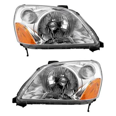 Rareelectrical - New Pair Of Headlight Compatible With Honda Pilot Ex Sport 3.5L V6 4 Door 2003-2005 By Part Number - Image 2