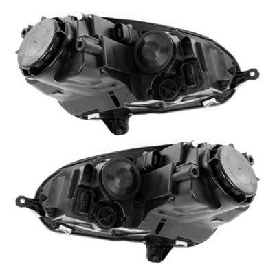 New Pair Of Halogen Headlight Compatible With Volkswagen Gti Fahrenheit Hatchback 2007 By Part