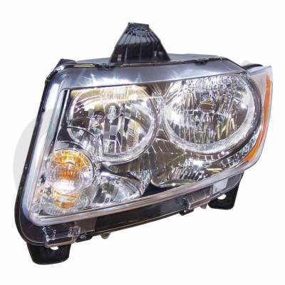 Rareelectrical - New Left Headlights Compatible With Jeep Grand Cherokee 3.6L 5.7L 6.4L 2011 2012 2013 By Part - Image 1