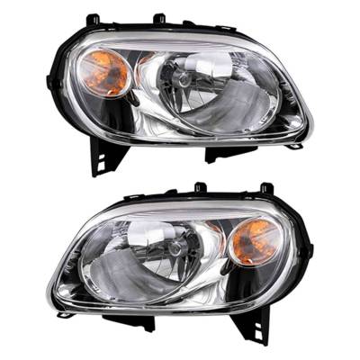 Rareelectrical - New Pair Of Headlight Compatible With Chevrolet Hhr Lt Panel Wagon 2007-2010 By Part Number 15827442 - Image 2