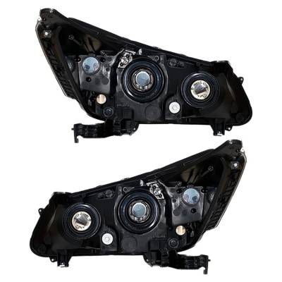 Rareelectrical - New Pair Of Halogen Headlight Compatible With Honda Accord Ex Sedan 2.4L 2013-2015 By Part Number - Image 1