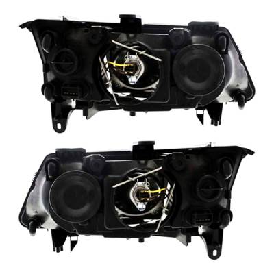 New Pair Of Halogen Headlight Compatible With Saab 9-3 Sedan 2003-2007 By Part Number 12-799-352