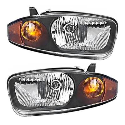 Rareelectrical - New Pair Of Headlight Compatible With Chevrolet Cavalier Base Coupe 2003-2005 By Part Number - Image 2