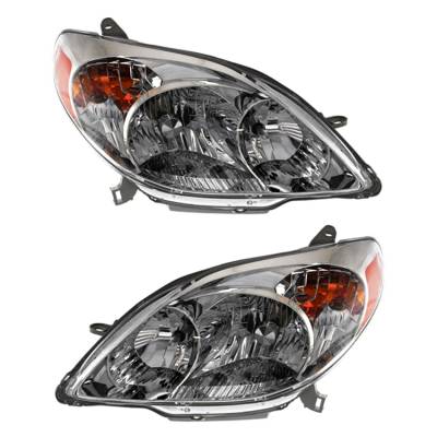 Rareelectrical - New Pair Of Headlight Compatible With Toyota Matrix Xr Wagon 4 Door 1.8L 2003-2008 By Part Number - Image 2