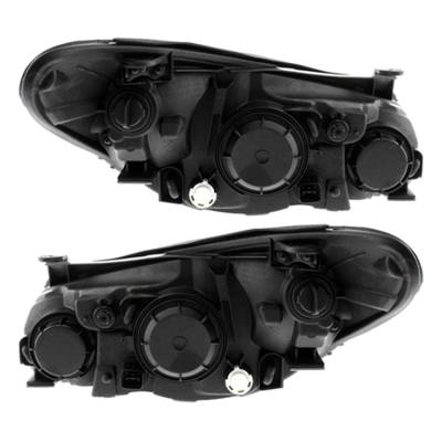 Rareelectrical - New Pair Of Headlight Compatible With Hyundai Elantra Gl Gls Sedan 2007-2009 By Part Number - Image 1