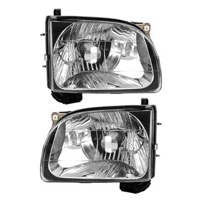Rareelectrical - New Pair Of Halogen Headlights Compatible With Toyota Tacoma Base Crew Pickup 2004 By Part Number - Image 2