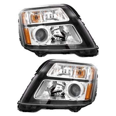 Rareelectrical - New Pair Of Halogen Headlight Compatible With Gmc Terrain Denali Sport 2016-2017 By Part Number - Image 2