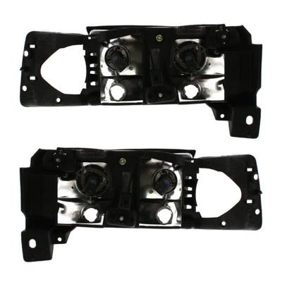 Rareelectrical - New Pair Of Headlights Compatible With Cadillac Deville Base Cab And Chassis 4.6L 1997 1998 1999 By - Image 1