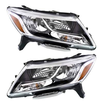 RAREELECTRICAL - New Pair Of Halogen Headlight Compatible With Nissan Pathfinder Sv Sl S 2013-2016 By Part Number - Image 2