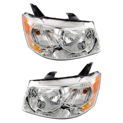 RAREELECTRICAL - New Pair Of Halogen Headlight Compatible With Pontiac Torrent Base Sport 2006-2009 By Part Number - Image 2