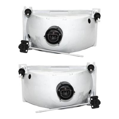 Rareelectrical - New Pair Of Headlight Compatible With Ford Bronco 1992-1996 By Part Number F2tz-13008-A F2tz13008a - Image 1