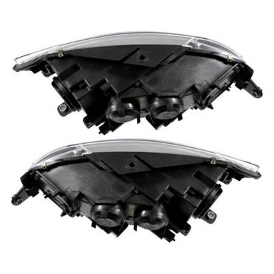 New Pair Of Halogen Headlight Compatible With Volkswagen Cc Sedan 2009-2012 By Part Number