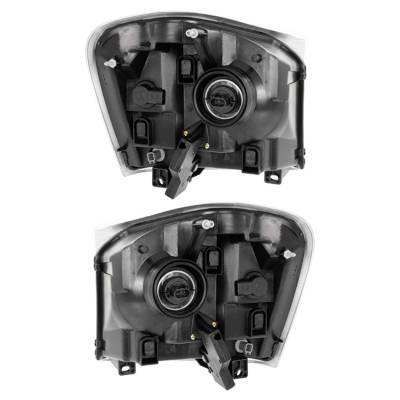 Rareelectrical - New Pair Of Headlight Compatible With Dodge Durango Slt Sport 2004-2005 By Part Number 55077720Ad - Image 1