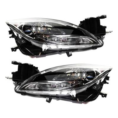 Rareelectrical - New Pair Of Headlight Compatible With Mazda 6 2.5L 3.7L 2011 2012 2013 By Part Number Geg1-51-0K0e - Image 2